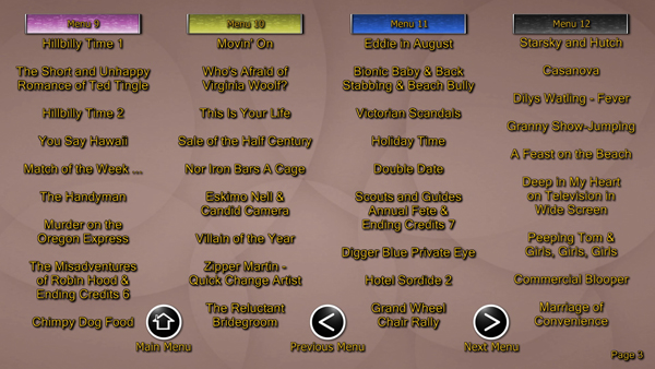 Volume 1 Main Menu 3